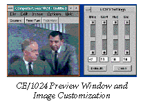 CE/1024 Preview Window and Image Customization